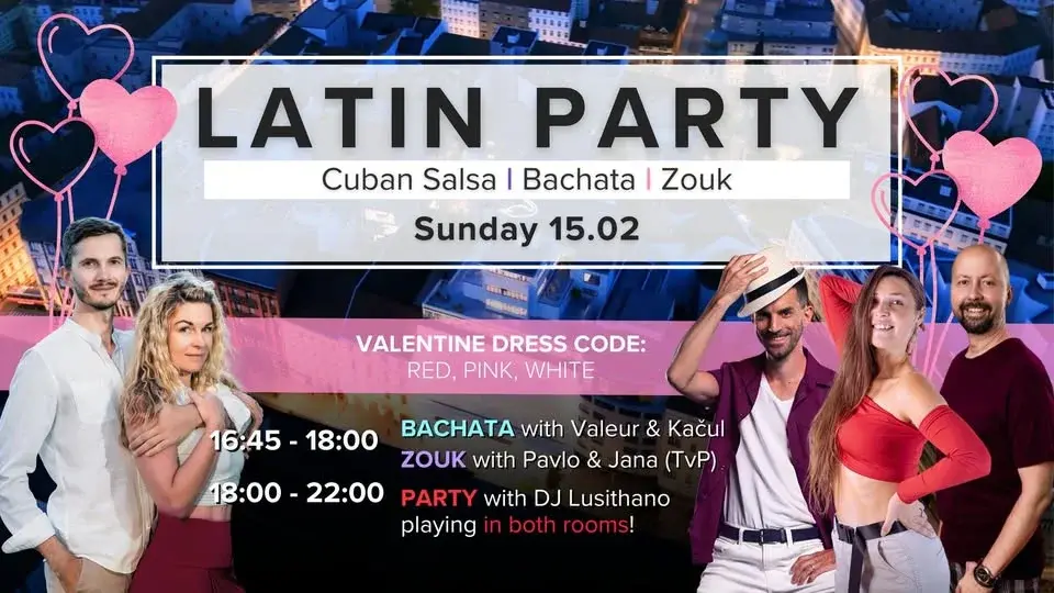 💗 Latin Party in Černá Labuť 💗 Valentine’s LOVE Edition - FEBRUARY