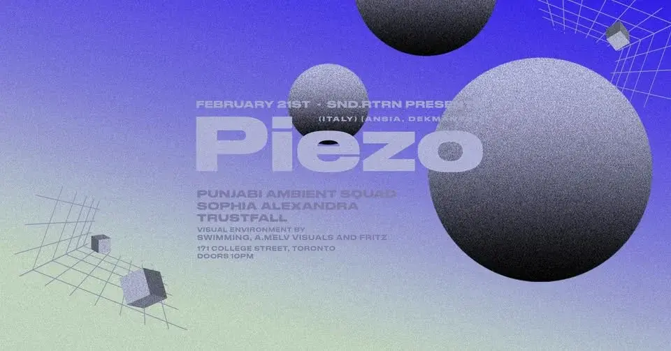 Snd.Rtrn presents PIEZO 