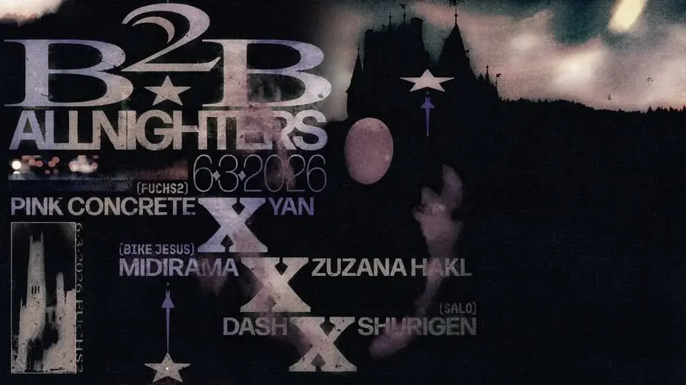 FULLHOUSE / B2B ALLNIGHTERS: Pink Concrete ☆ Yan ☆ Midirama ☆ Zuzana Hakl ☆ Dash ☆ Shurigen