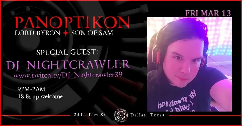 Special Guest: DJ Nightcrawler