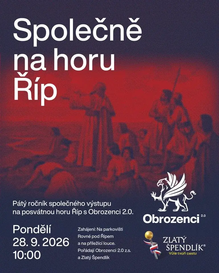 Pátý společný výstup na posvátnou horu Říp