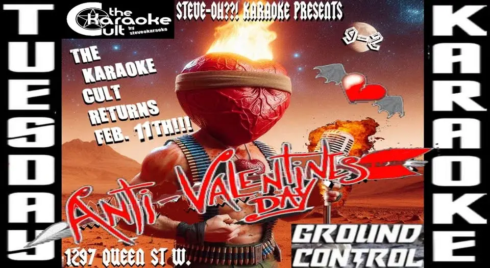 TUESDAY THE 17th!!! THE KARAOKE CULT PRESENTS ANTI-VALENTINE'S/CANDY-JAM/AMBER'S B-DAY!!!