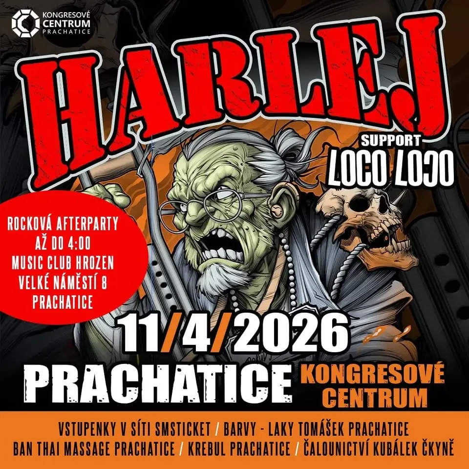 🎸 HARLEJ – PRACHATICE 2026 🔥 + support: Loco Loco