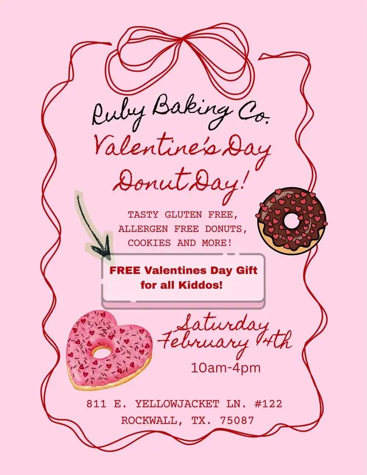 Valentines Day Donut Day @ Ruby Baking Co - Gluten Free, Allergen Free