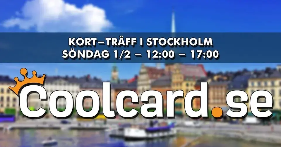 Coolcard Kort-Träff i Stockholm Söndag 1:a Februari 2026