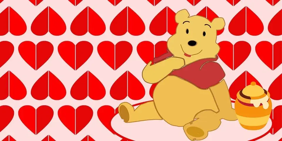 Nalle Puh på Alla hjärtans dag