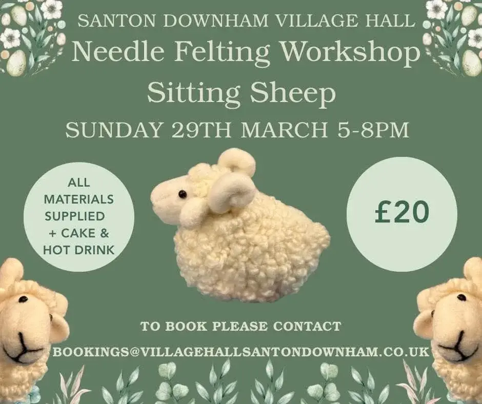 SOLD OUT Sheep Needle Felting workshop