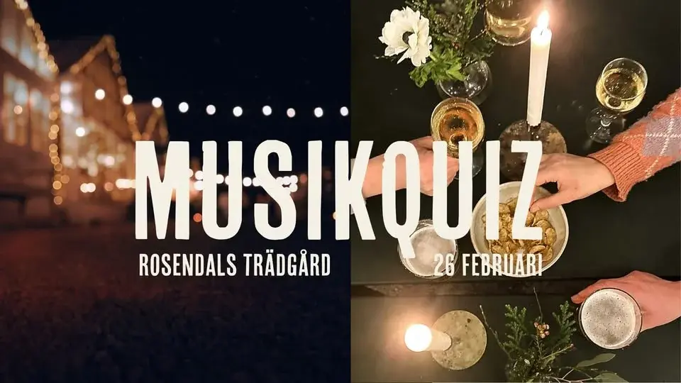 Musikquiz & bar på Rosendals Trädgård