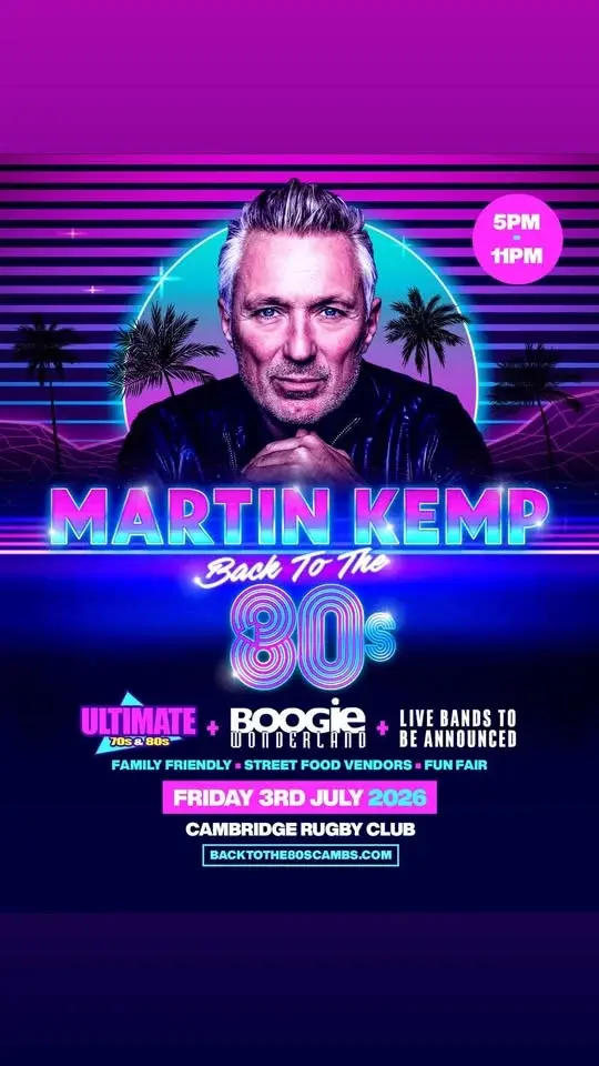 Martin Kemp Back To The 80s Cambridge 