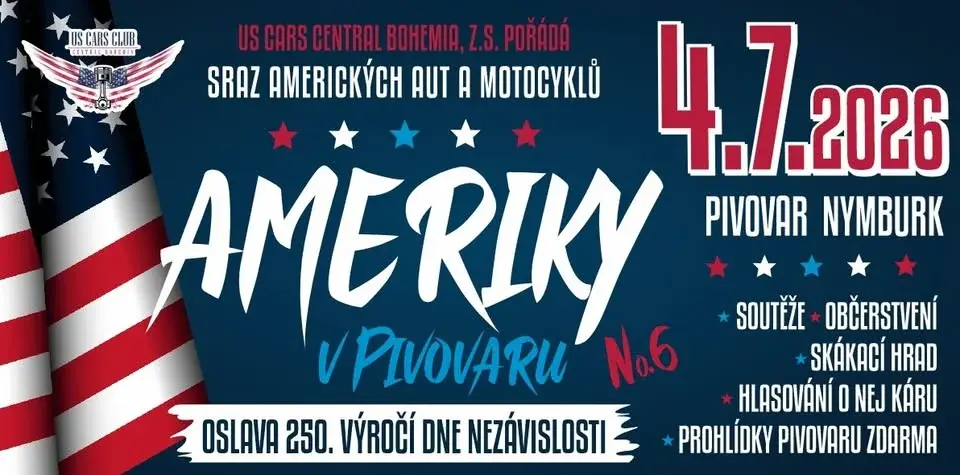 Ameriky v pivovaru Nymburk 2026