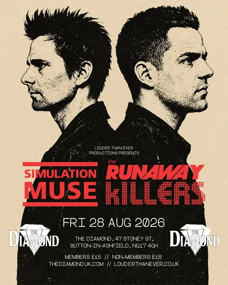 MUSE X KILLERS | The Diamond, Sutton-in-Ashfield | 28 Aug 2026