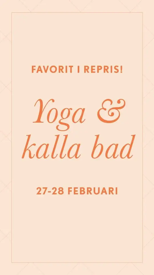Favorit i repris - Yoga & Kalla Bad