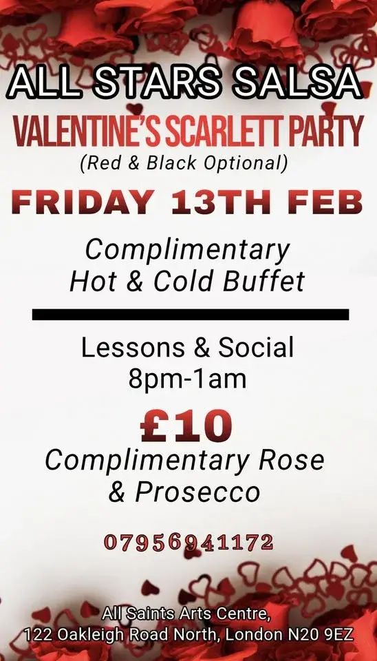 All Stars Salsa Friday 13th February