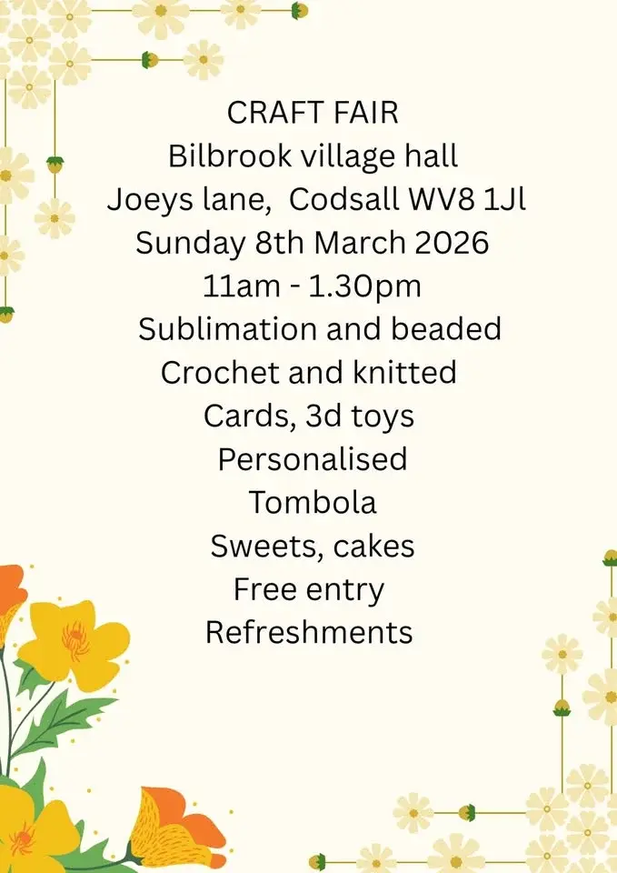 Bilbrook Craft Fair 