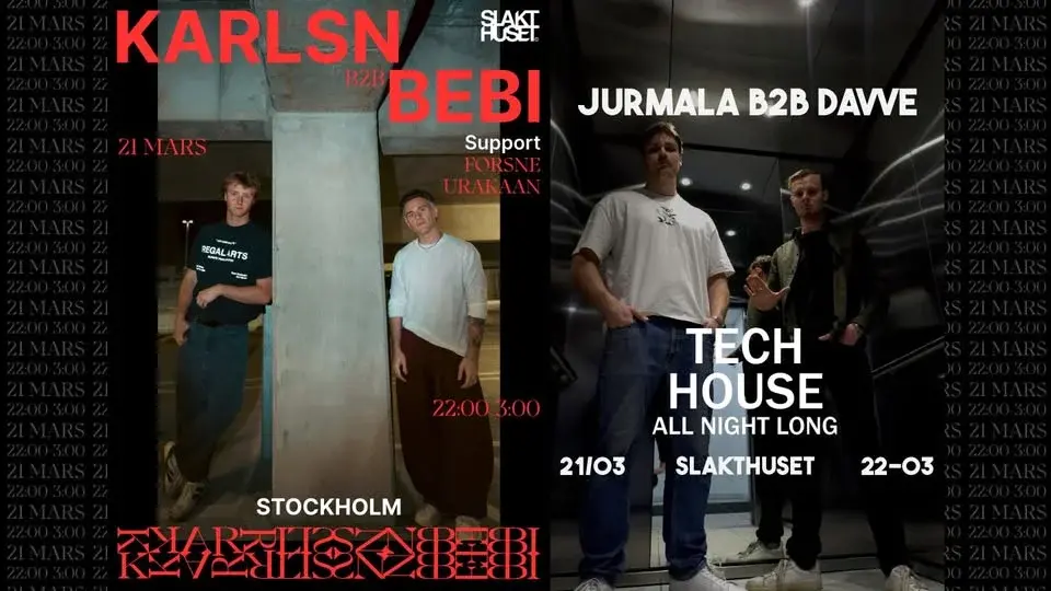 Karlsn & Bebi (UK Garage) / Davve & Jurmala (TechHouse)
