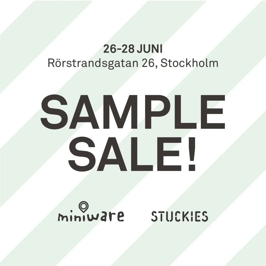 đ SAMPLE SALE! đ§ŠđŒ Barn & Baby med Miniware & STUCKIESÂźïž