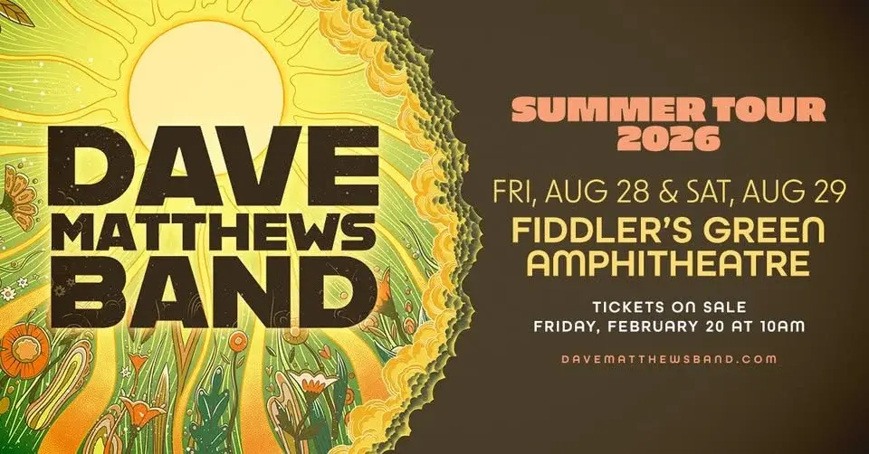 Dave Matthews Band : On Sale Fri, Feb 20 🎫