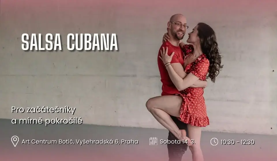 🔥 Salsa Cubana - Sobota 14.3. | 10:30-12:30 Pro začátečníky a mírně pokročilé