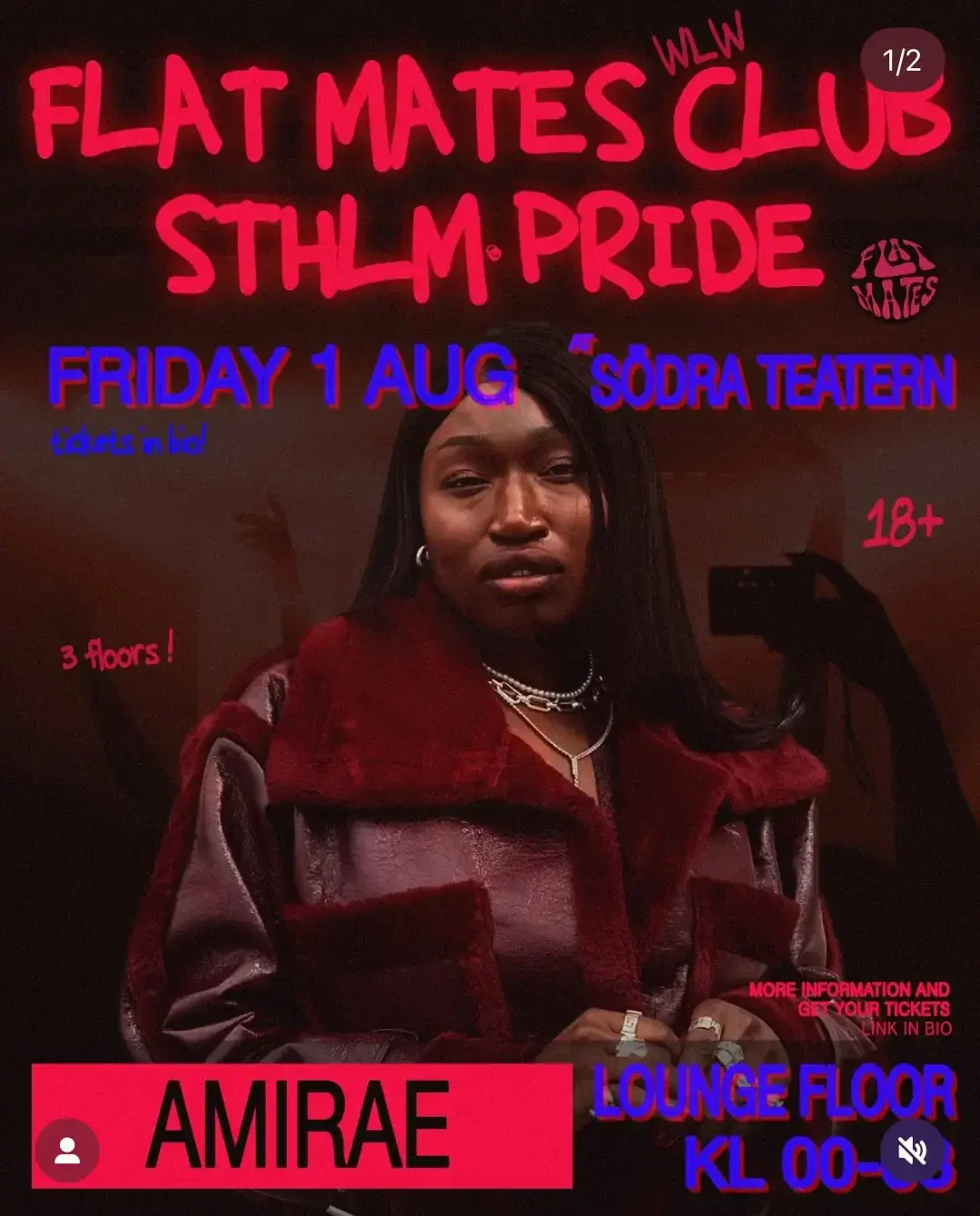 🌈 Flat Mates Club: STHLM Pride Party w/ AMIRAE 🎶