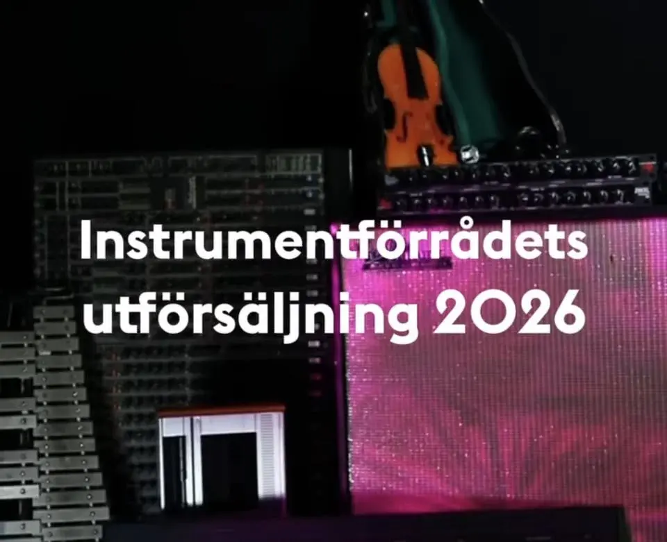 Instrumentförrådets utförsäljning 2026