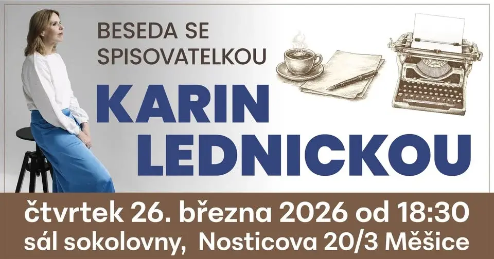 Beseda se spisovatelkou Karin Lednickou