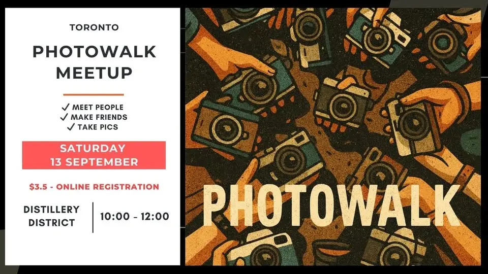 📸 Make friends & Photowalk Meetup ($3.50 - Registration is mandatory)
