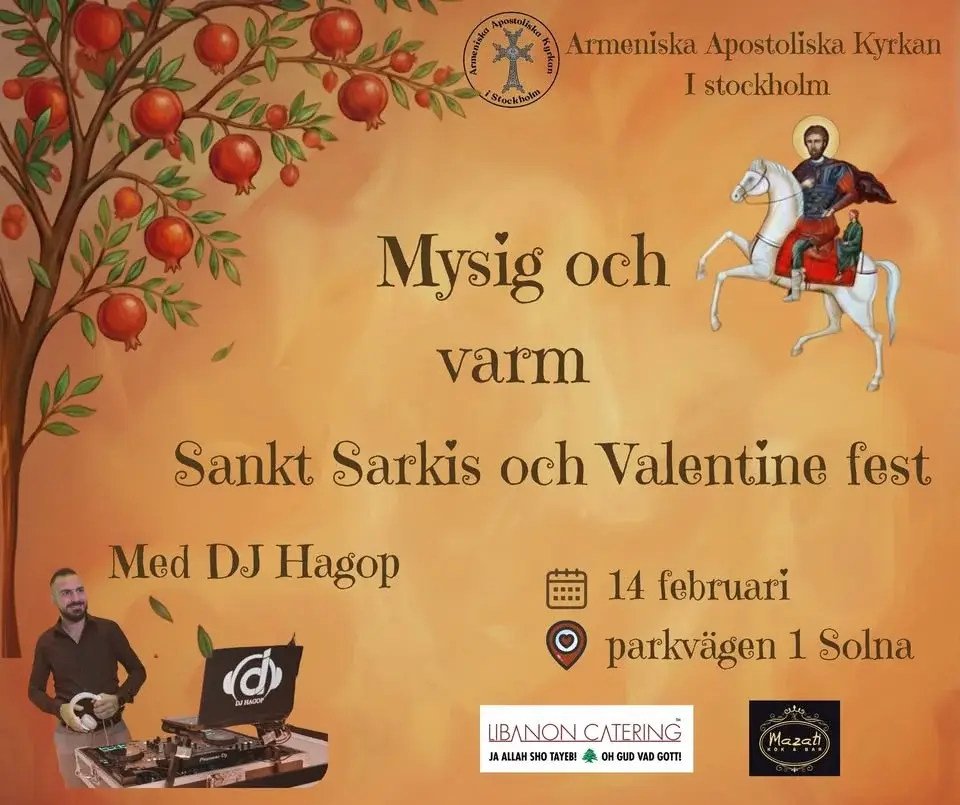 Heliga Sarkis och Alla Hjärtans Dag
