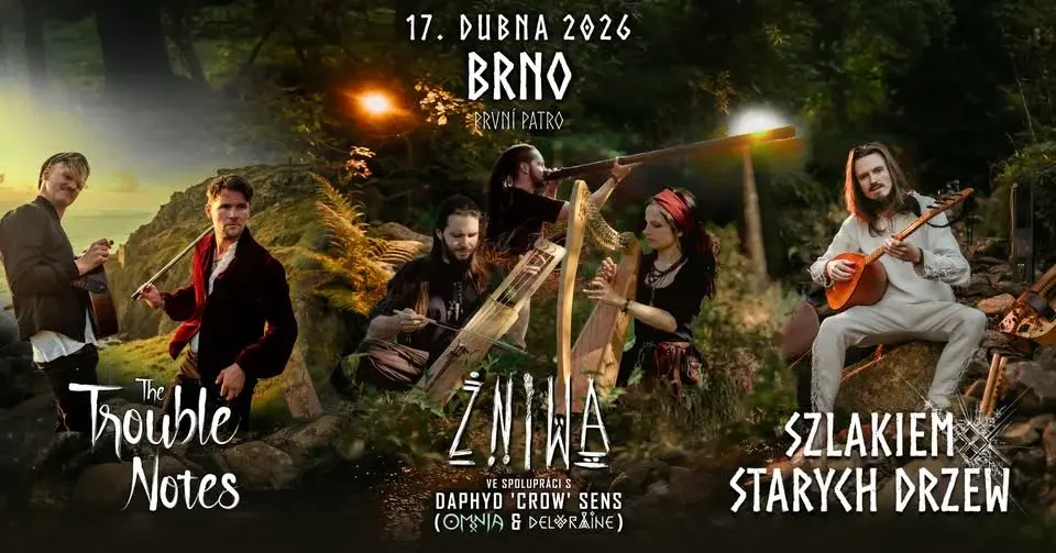 Żniwa, Szlakiem Starych Drzew a The Trouble Notes v Brnie