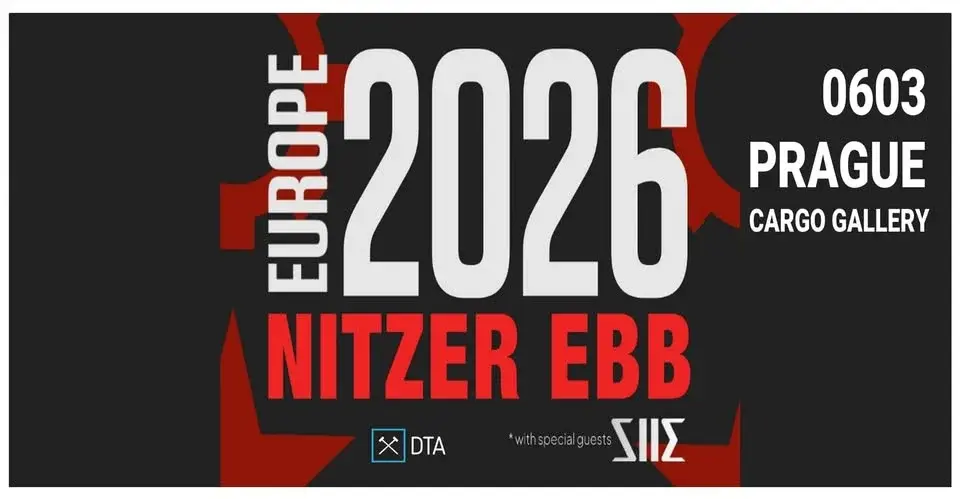 NITZER EBB 2026 // PRAGUE // Cargo Gallery / support act: SIIE