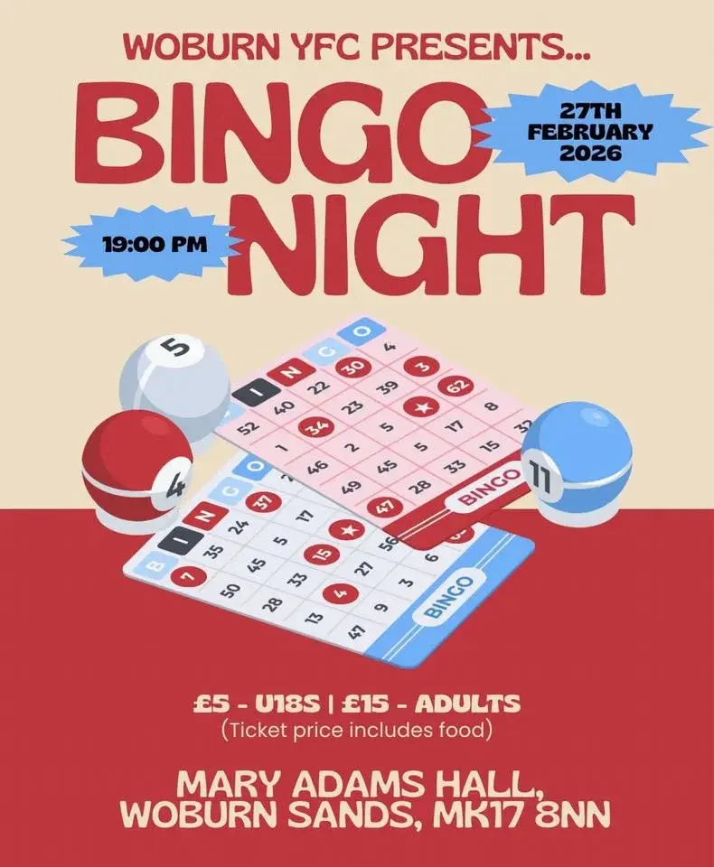 🤍Woburn YFC Bingo Night 🖤