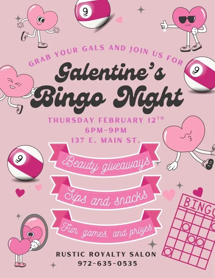 Galentines bingo night