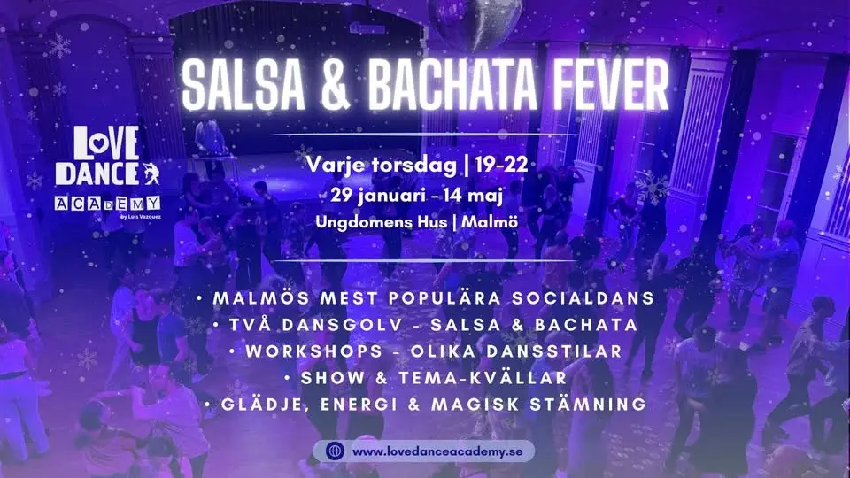 Vinterpremiär | Salsa & Bachata Fever | by Love Dance Academy | varje torsdag