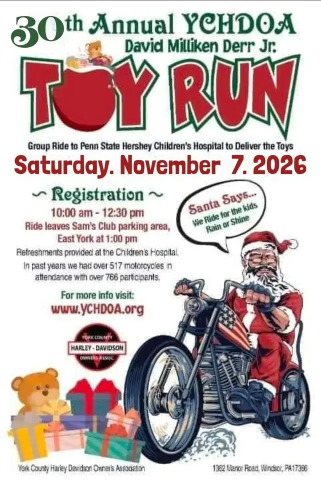 YCHDOA 30th Annual Toy Run