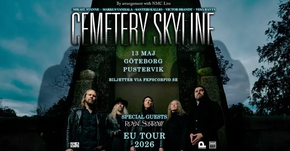 Cemetery Skyline + Special guests: Royal Sorrow | Göteborg, Pustervik