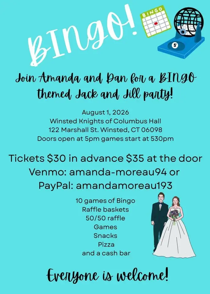 Dan and Amanda's BINGO Jack and Jill
