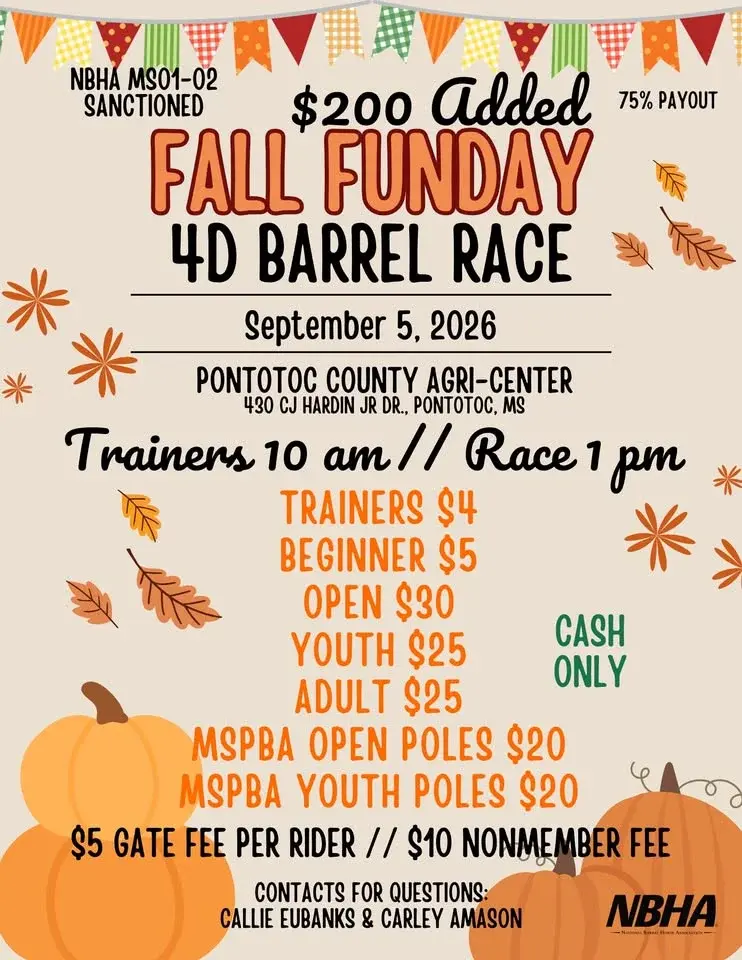 Fall Funday Barrel Race 🍁🌻