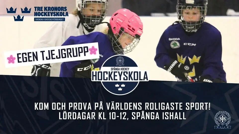Hockeyskola - skridskokoj med Spånga Hockey