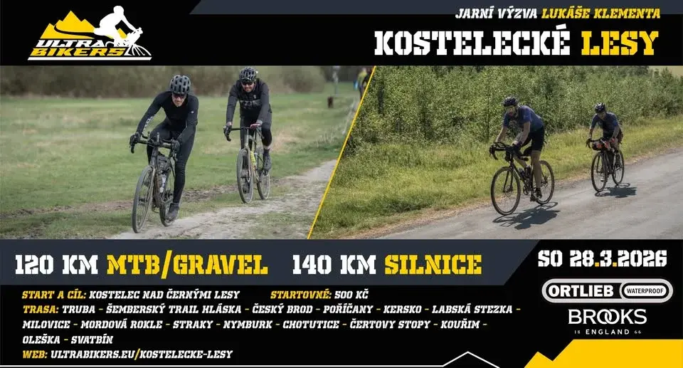 KOSTELECKÉ LESY - 120/140km výzva UltraBikers Cupu