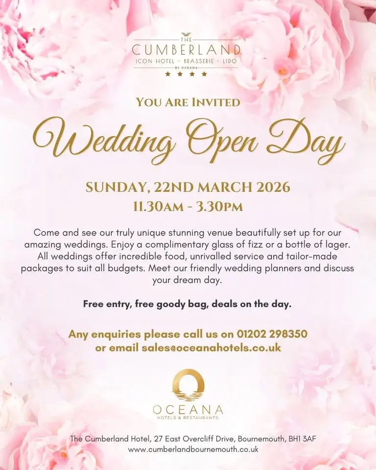 Wedding Open Day at The Cumberland Hotel Bournemouth