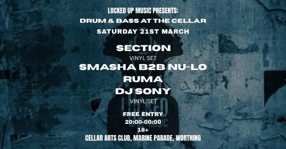 Locked Up Music presents Drum & Bass at The Cellar