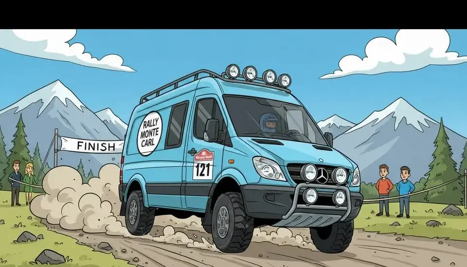 Rally Monte Carl #121 - Glassbilen