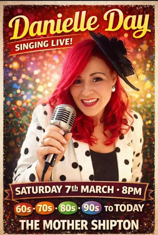 Danielle day Singing live at The Mother Shipton Saturday 7th March 🎶🍻