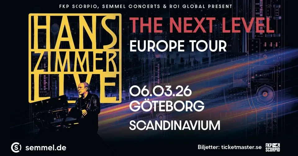 Hans Zimmer Live - The Next Level | Göteborg - EXTRA BILJETTER UTE NU!