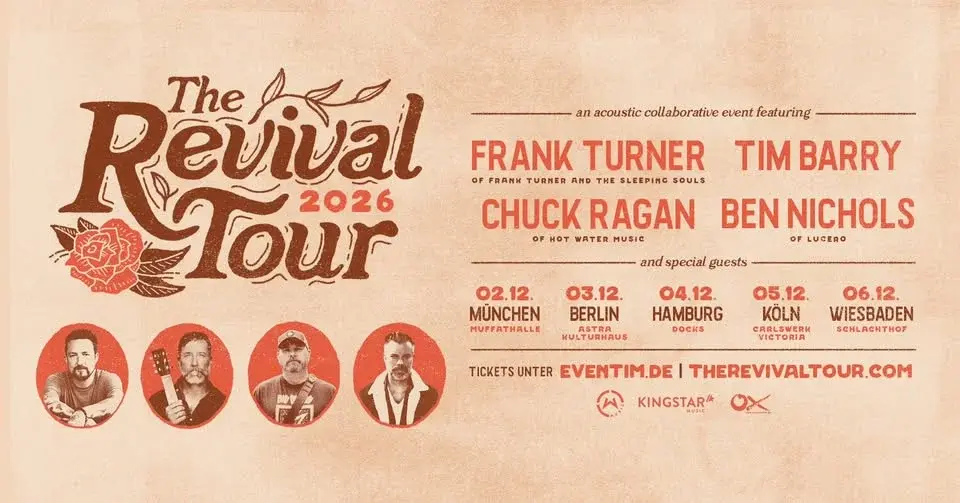  THE REVIVAL TOUR | Feat. Frank Turner, Chuck Ragan, Tim Barry & Ben Nichols | Hamburg