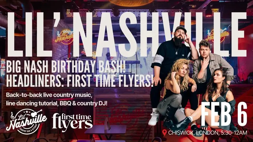 Lil’ Nashville – Big Nash Bash Event, Live Country Covers, Multiple Live Artists, Line Dancing & DJ 