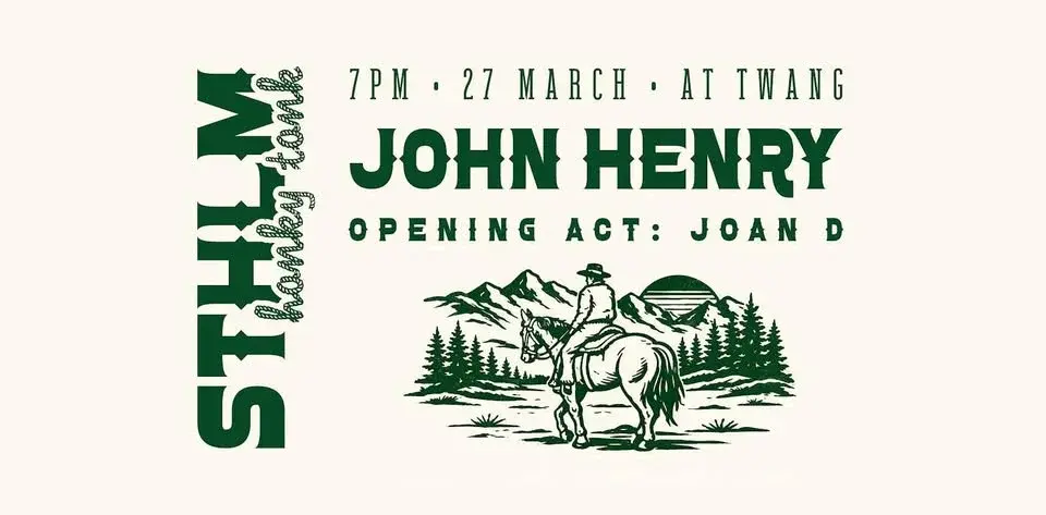 Sthlm Honky Tonk presenterar: John Henry + Joan D! 