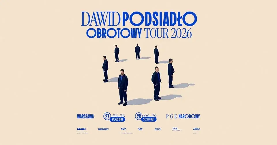 SOLD OUT Dawid Podsiadło OBROTOWY TOUR 2026 - PGE Narodowy Warszawa