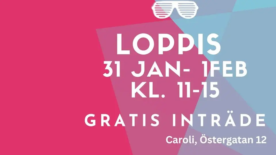 Loppis 31/1-1/2 Caroli GRATIS INTRÄDE