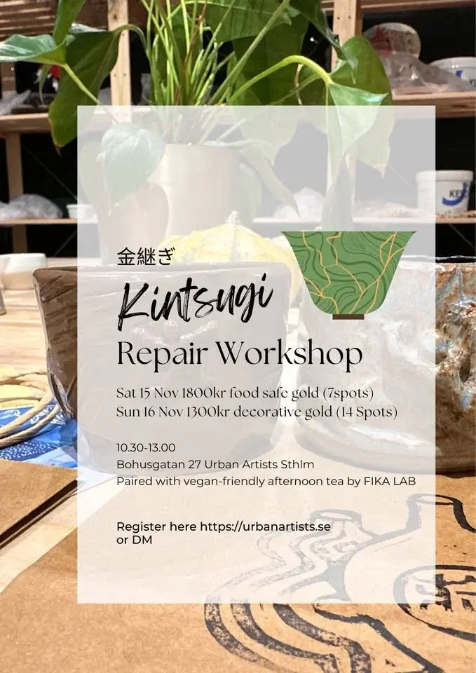 Kintsugi Repair Workshop in Stockholm