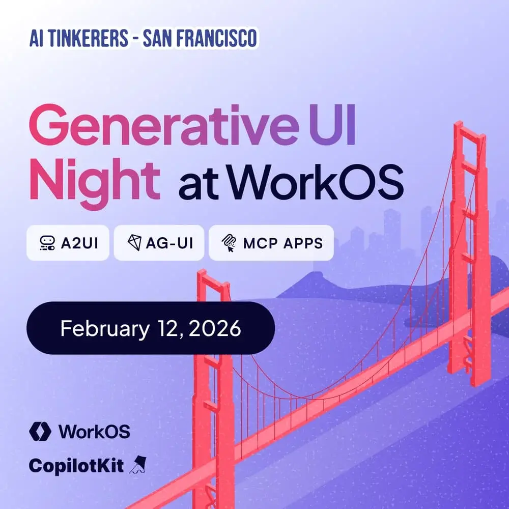 Generative UI Night at WorkOS (Feat A2UI, AG-UI, MCP Apps)